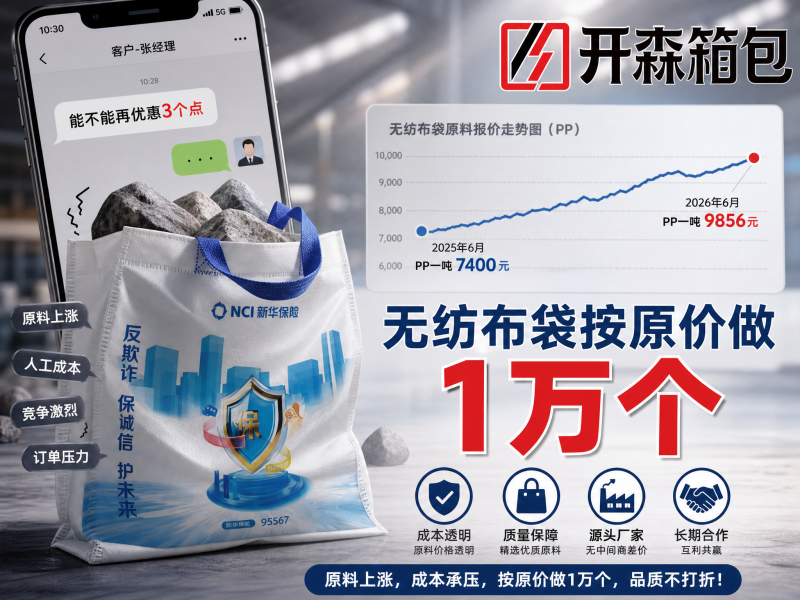 无纺布袋行业的真账