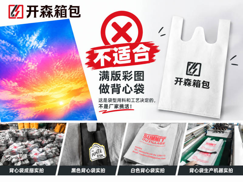 无纺布背心袋能印彩色图案吗？彩印工艺与袋型的关系