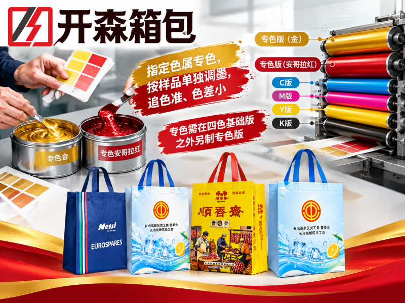 覆膜无纺布袋什么颜色都能印吗？