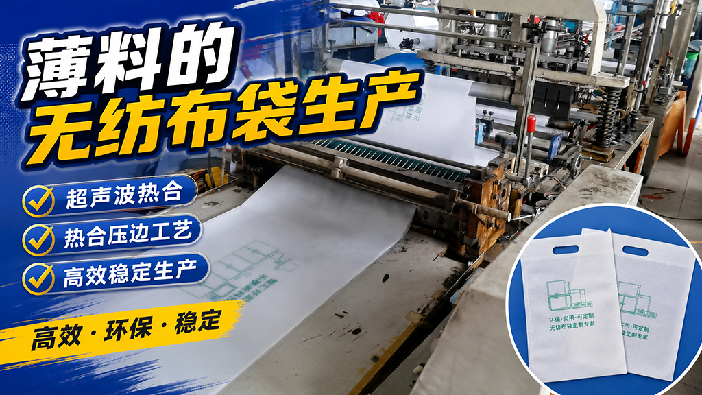 薄料无纺布袋超声波热压生产