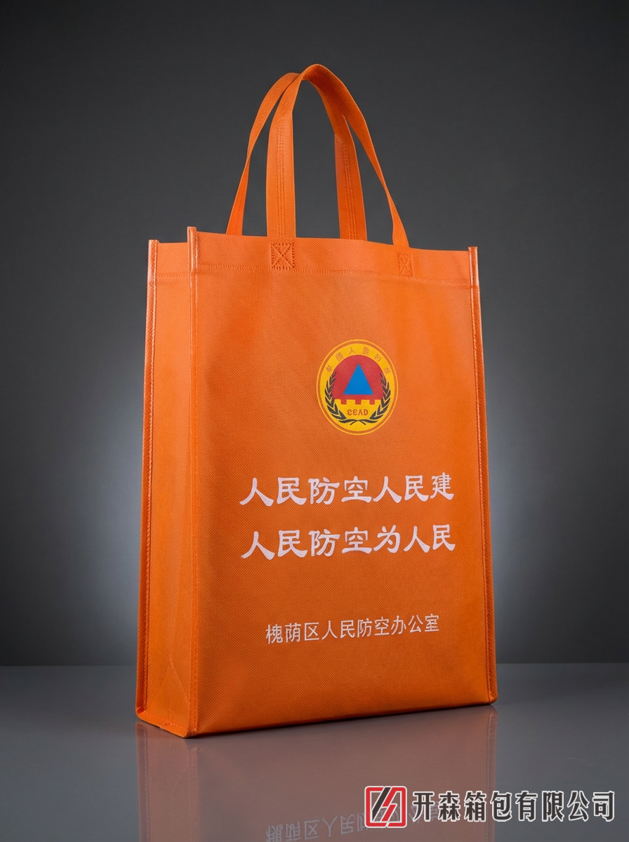 橙色无纺布手提袋